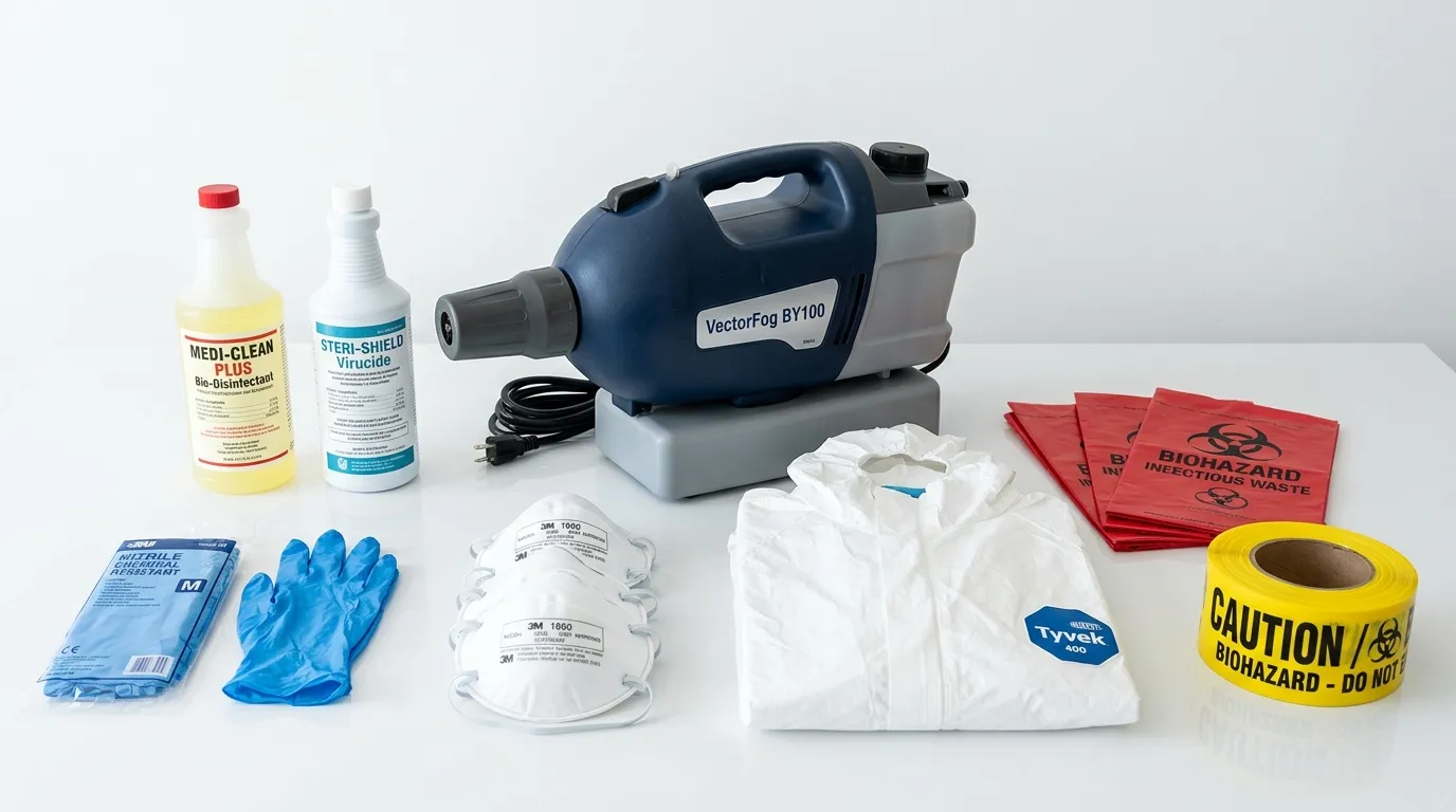 Professional biohazard remediation crew working in Lake Ronkonkoma